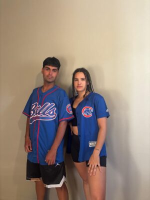 Chaqueta Cubs azul mujer