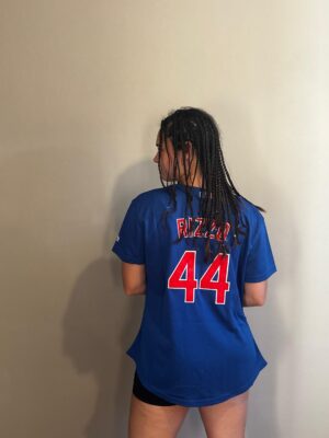 Chaqueta Cubs azul mujer