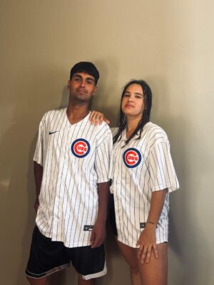 Chaqueta Cubs blanca