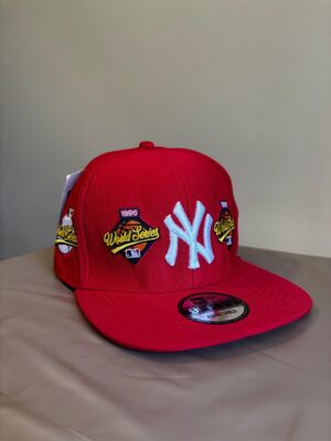 Gorra New York roja cerrada