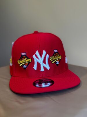 Gorra New York roja cerrada