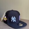 Gorra New York negra plana cerrada