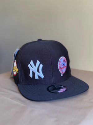 Gorra New York negra plana cerrada