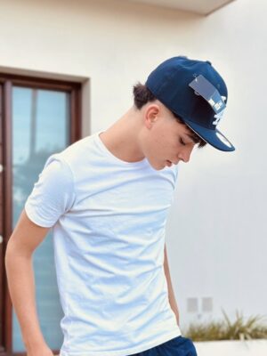 Gorra Los angeles plana azul cerrada