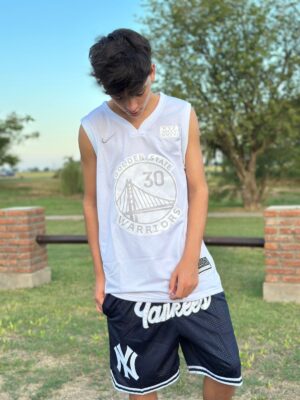 Musculosa Golden Warriors Blanca